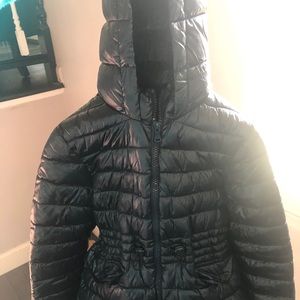 Zara kids navy puffer coat